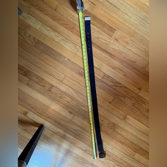 Mens J. Crew Navy Blue Canvas Belt 43inches in length Size M - Picture 6 of 7